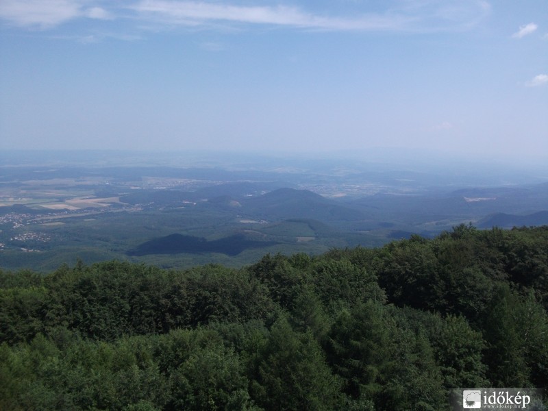 Kékestetői kilátóból.