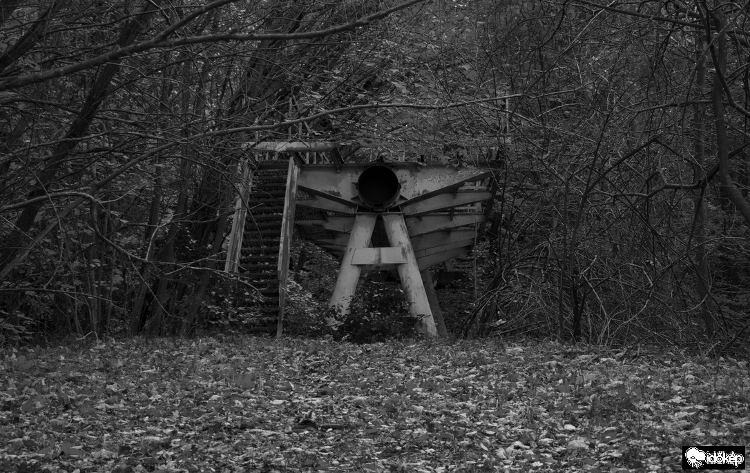 Acélszerkezet az erdő mélyén