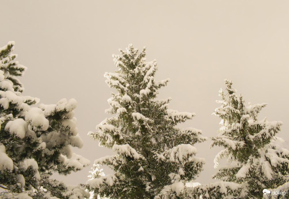 Havas reggel a Mátra lábánál