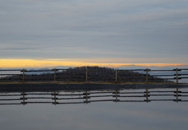Naplemente a ködtenger felett