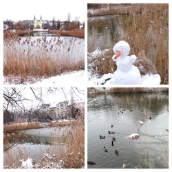 2026.január 6 Feneketlen tó félig fagyosan