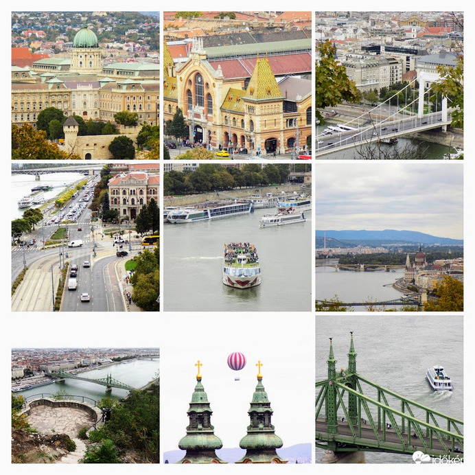 A hegyről nézve egy felhős napon