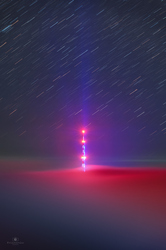 A pécsi Tv-Torony a ködben