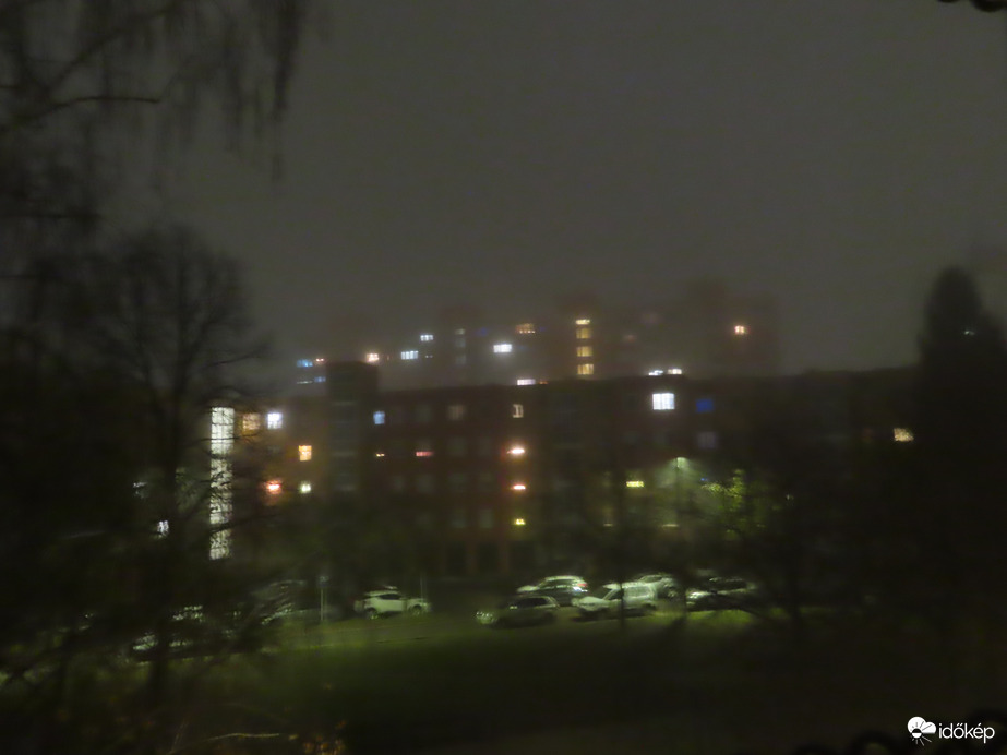 Ködös vasárnap este Szombathelyen
