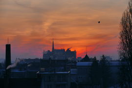 Bosnyák téri napkelte -10°
