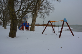 Téli csendélet a györöki strandon 01.07.