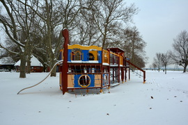 Téli csendélet a györöki strandon