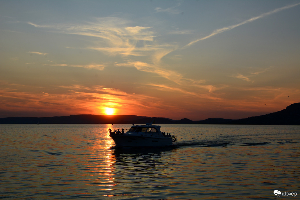 Gyönyörű naplemente Fonyódon 08.07.