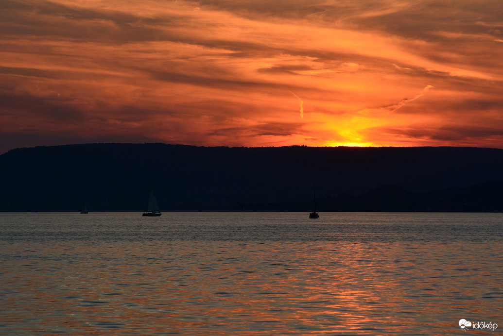 Festői naplemente Fonyódon 08.07.