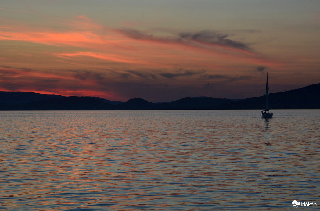 Festői naplemente Fonyódon 