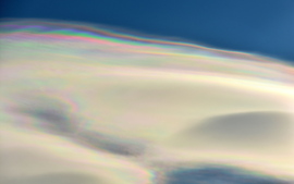 Irizáló lencsefelhők Szombathely felett 01.11.