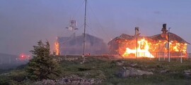 Tűz a Vlegyásza-csúcson található meteorológiai állomás