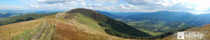 Panoráma a Vízválasztó hegyláncon