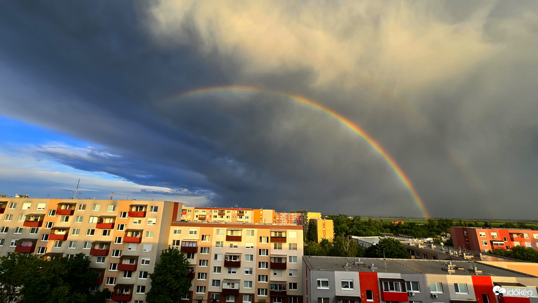 Érsekújvár dupla szivárvány 2025 5. 17.