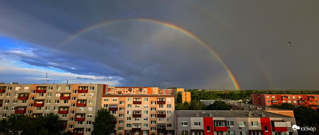 Dupla éles szivárvány Érsekújvár 2025 5. 17. 