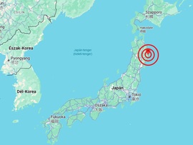 Földrengés volt Japánban