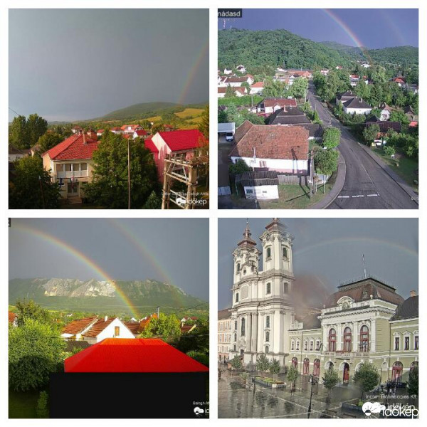 Egyszerű montázs a csütörtöki szivárványokról