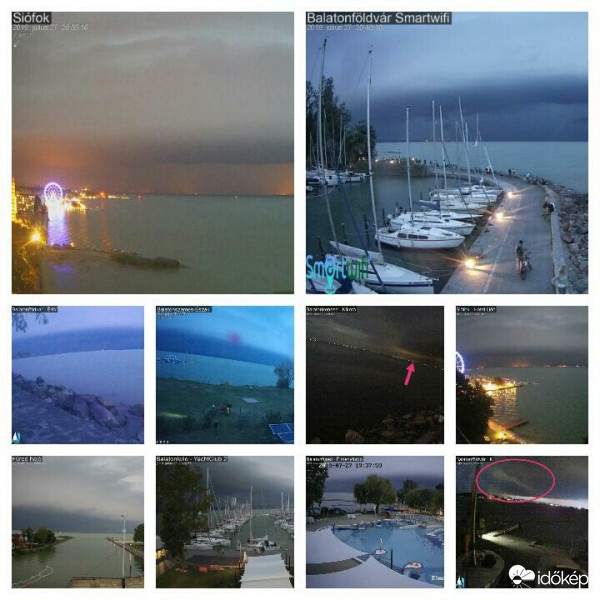 Balatoni peremfelhő montázs