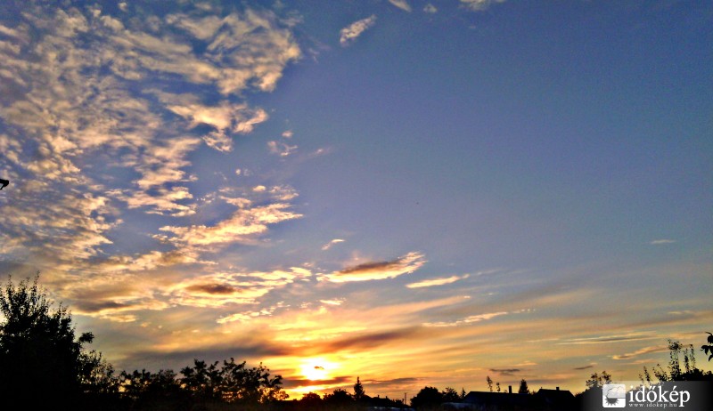 tegnap esti naplemente