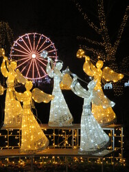 Fényszobor park adventi időszak