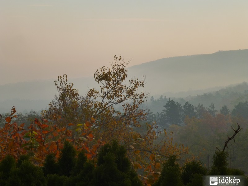 Ködös reggel Gödöllőn (ma 08:53-kor)