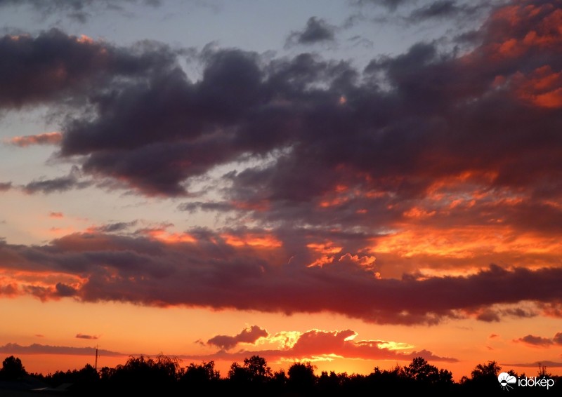 Naplemente Gödöllő felett