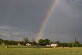 Eső utáni szivárvány Dévaványán 5