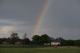 Eső utáni szivárvány Dévaványán 8