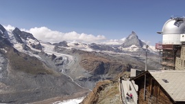 A Matterhorn csúcsa a Gronegratról.