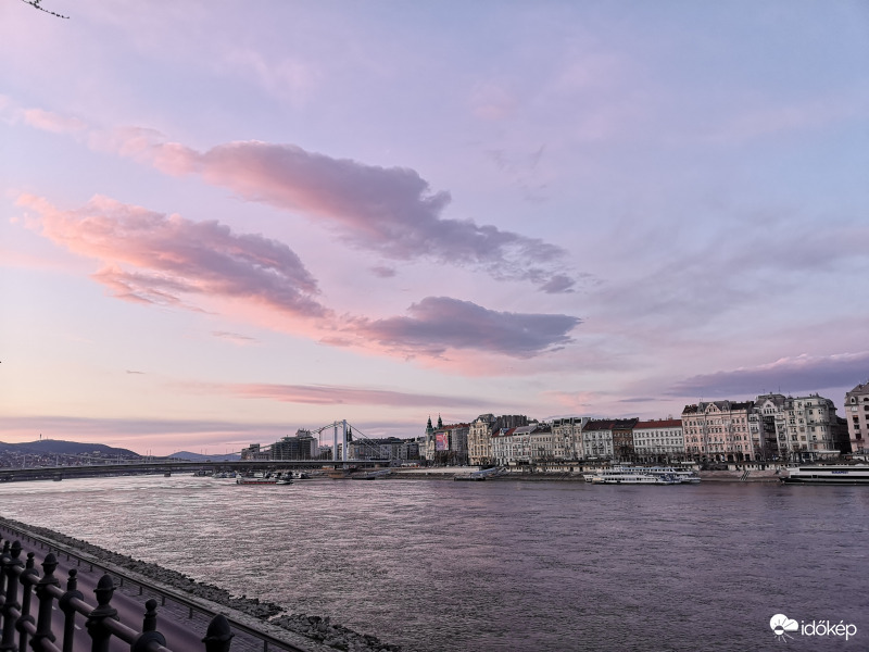 Sunset in the city