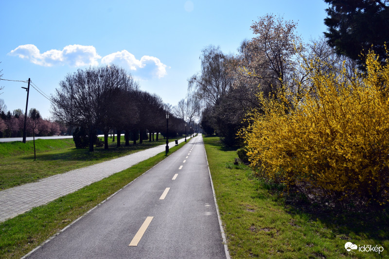Üres utak, csendben szépül a természet