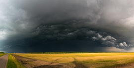 Látványos zivatarfelhő panoráma