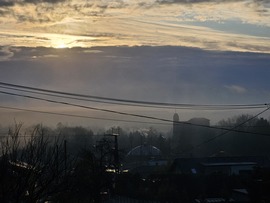 Kőszegen a ködöt legyőzi a nap