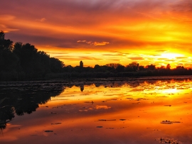 Szigetközi naplemente 