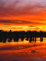 Szigetközi naplemente 