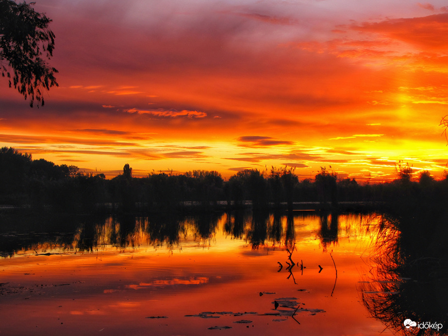 Szigetközi naplemente 