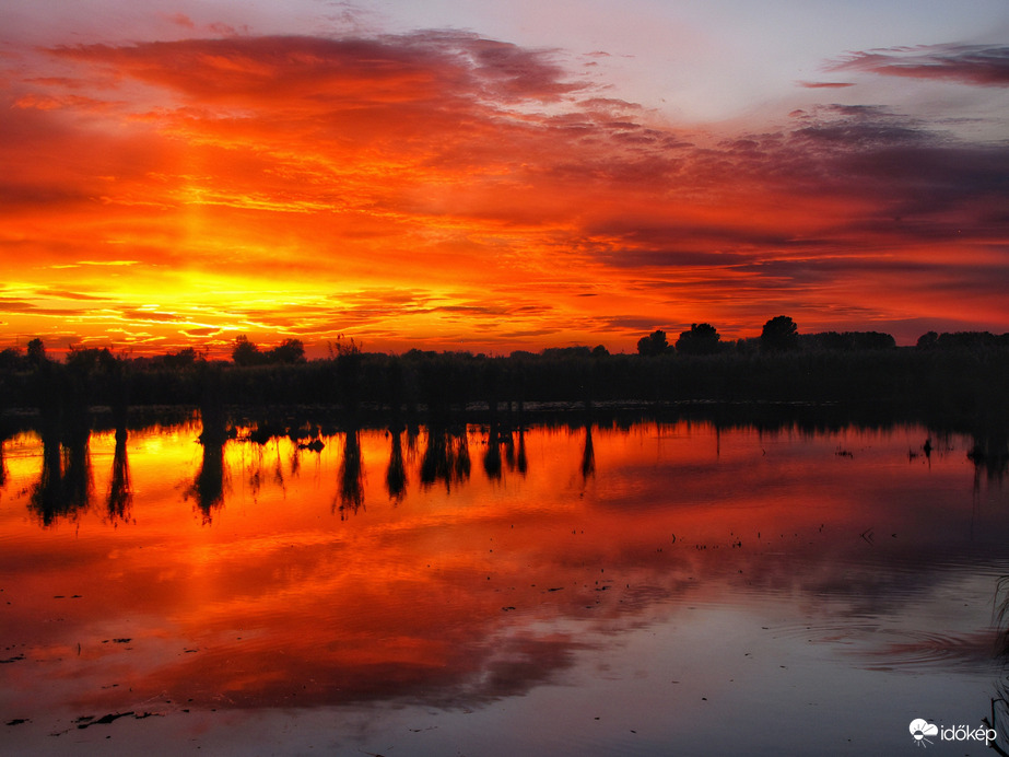 Szigetközi naplemente 