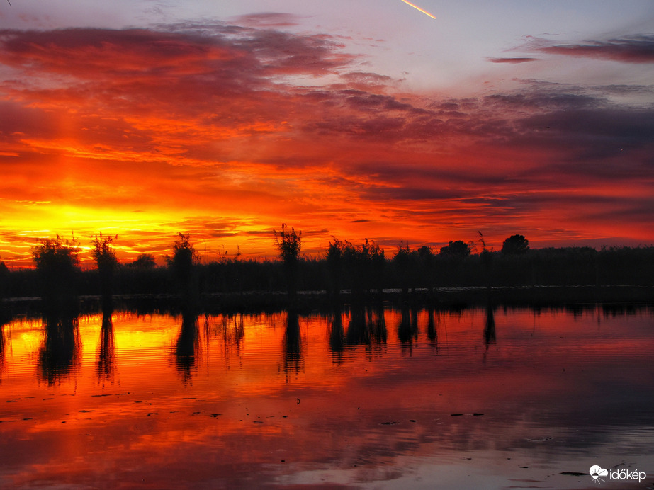 Szigetközi naplemente 