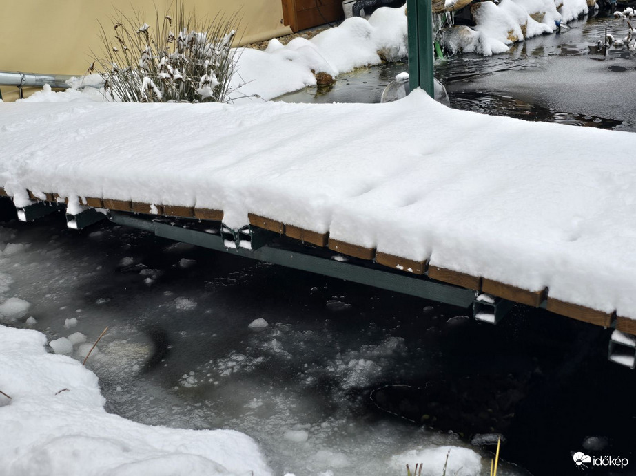 A tó téli ruhát öltött:)