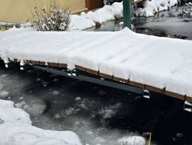 A tó téli ruhát öltött:)