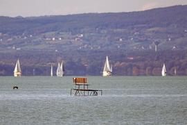 Balaton közepén