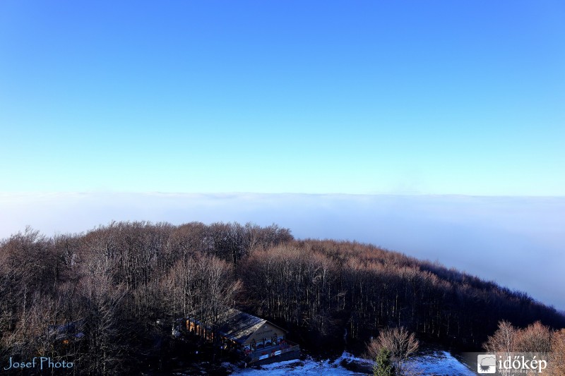Elképesztő panoráma a felhők felett a kékesi TV kilátóból ,2015.12.07.