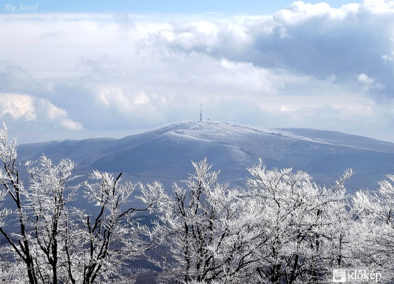 A havas Mátra,Kékestető irányába 2016.02.26.