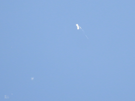 Érdekes objektum Tiszalök felett. Meteorológiai ballon?