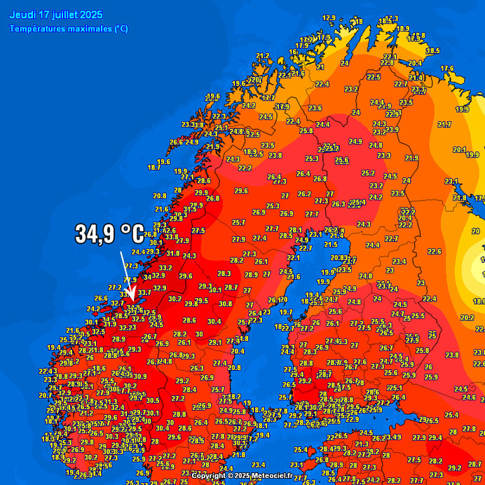 Térkép: Meteociel.fr