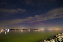 Ismét felderengett a sarki fény a Balatonnál