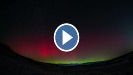 Debrőd 2026.1.19., Sarki fény gyorsított videó