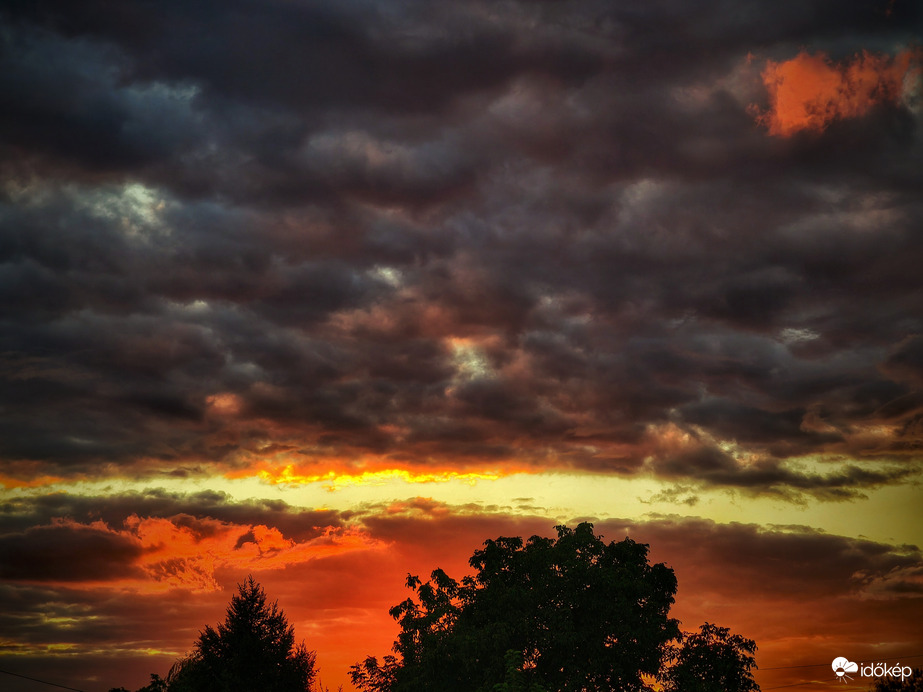 Rés a pajzson naplemente idején