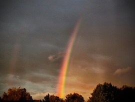Ragyogó szivárvány tette tiszteletét nálunk
