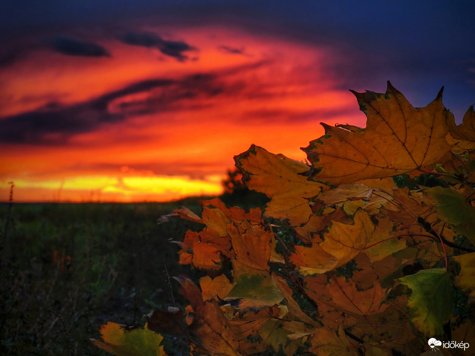 Októberi naplemente hevében
